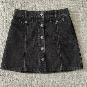 BDG Black Mini A-Line Skirt Casual